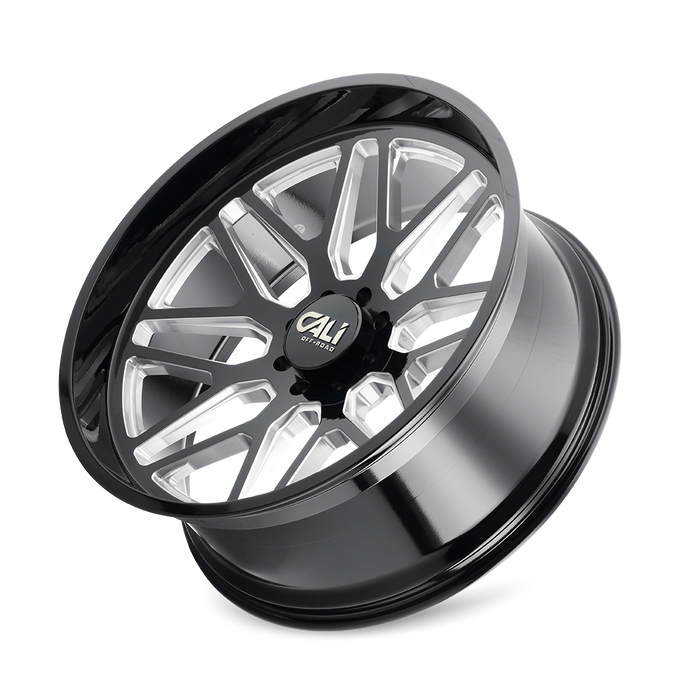 Invader 9115 Gloss Black Milled Wheel <br> 99-26 Ford F-250 F-350 Super Duty
