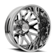 Invader 9115D Dually Chrome Wheel <br> 22x8.25 / 8x200 BP / -192mm Offset / 142mm Hub
