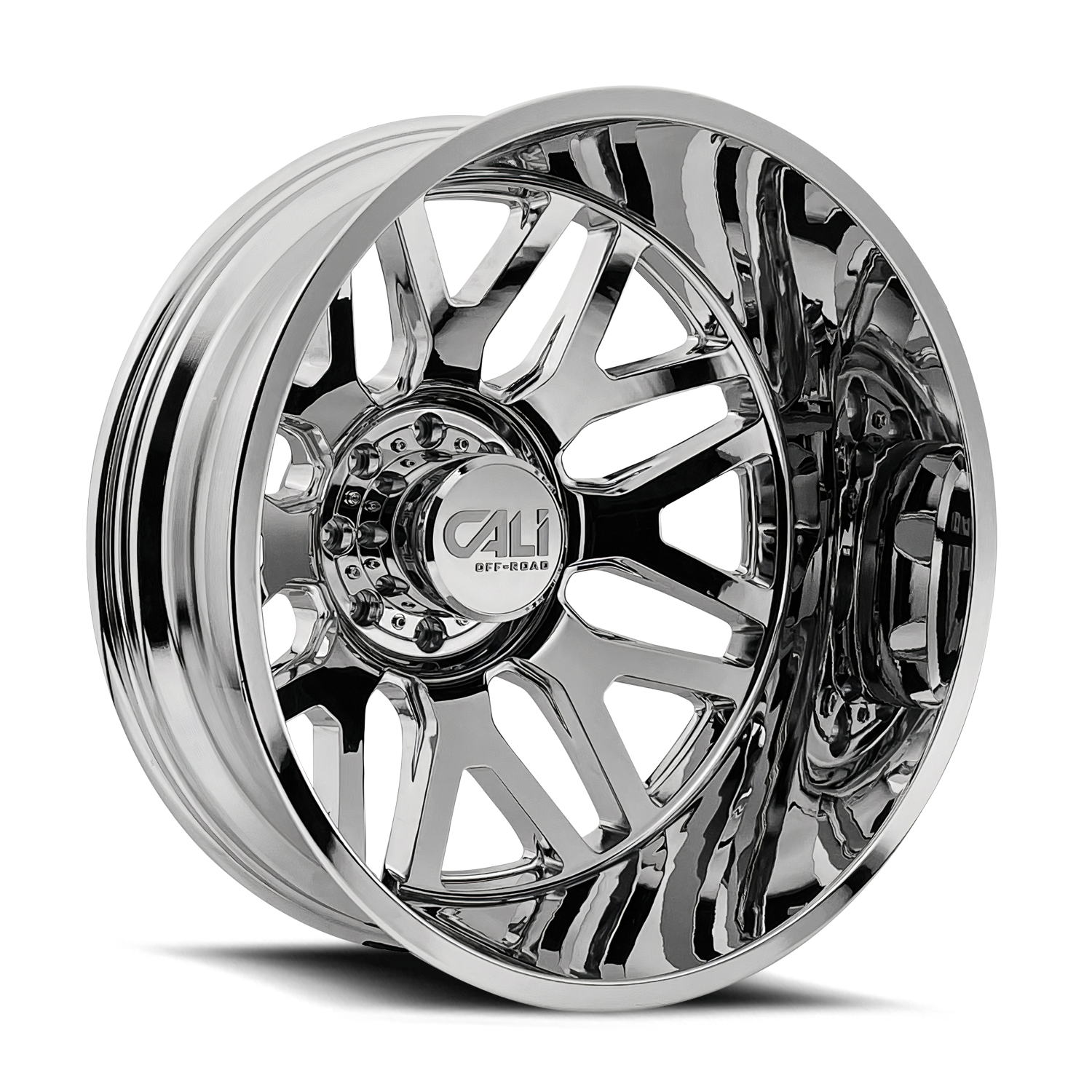Invader 9115D Dually Chrome Wheel <br> 22x8.25 / 8x165.1 BP / -192mm Offset / 121.3mm Hub