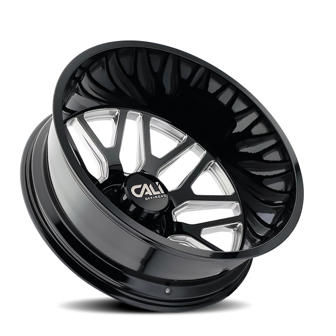 Invader 9115D Dually Gloss Black Wheel <br> 24x8.25 / 8x200 BP / -232mm Offset / 142mm Hub