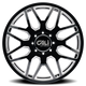 Invader 9115D Dually Gloss Black Wheel <br> 17-10 Chevy Silverado 3500, 11-18 Ram 3500