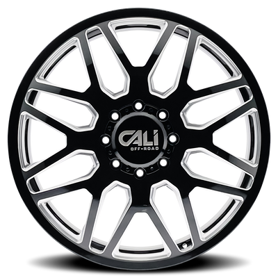 Invader 9115D Dually Gloss Black Wheel <br> 17-10 Chevy Silverado 3500, 11-18 Ram 3500
