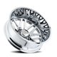 Invader 9115D Dually Chrome Wheel <br> 24x8.25 / 8x165.1 BP / -232mm Offset / 121.3mm Hub