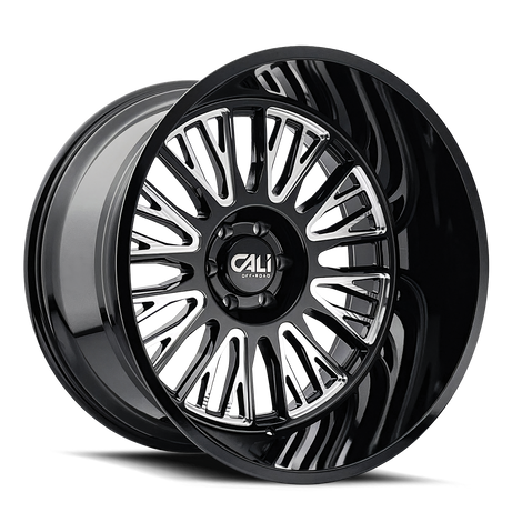Vertex 9116 Gloss Black Milled Wheel <br> 75-26 Chevy MGC C/R Suburban Jeep Wrangler JK