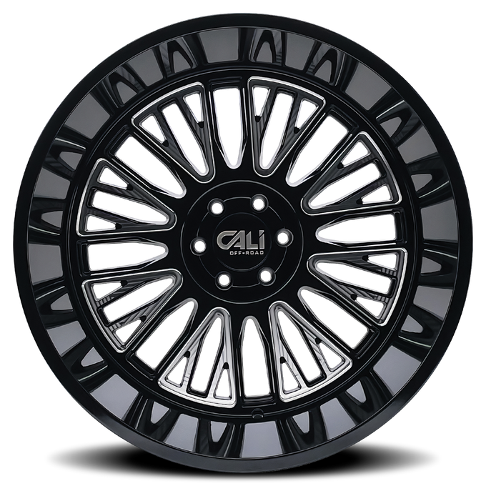 Vertex 9116 Gloss Black Milled Wheel <br> 75-26 Chevy MGC C/R Suburban Jeep Wrangler JK