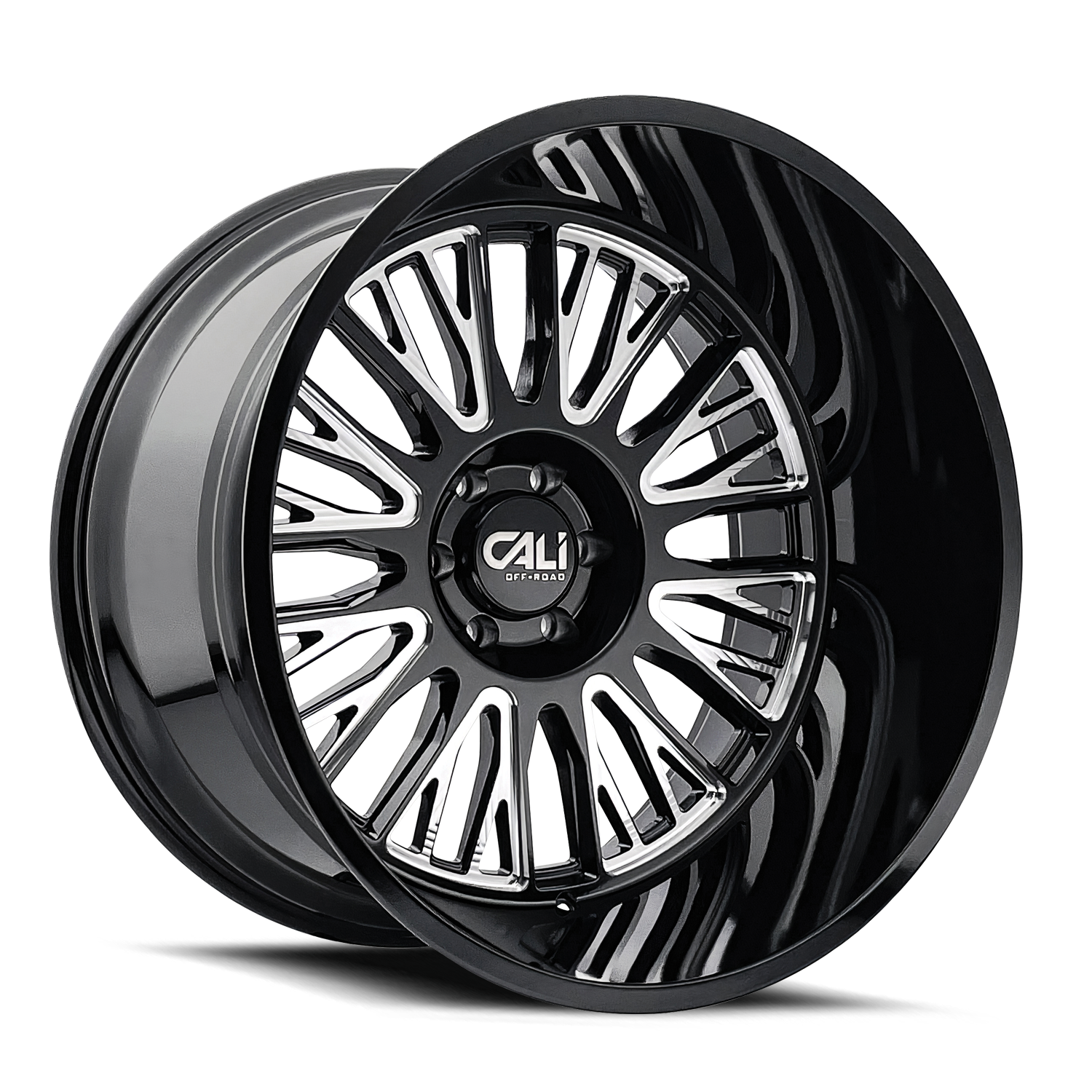 Vertex 9116 Gloss Black Milled Wheel <br> 20x10 / 6x139.7 BP / -25mm Offset / 106mm Hub