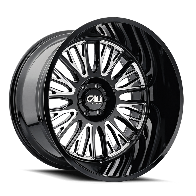 Vertex 9116 Gloss Black Milled Wheel <br> 24x14 / 6x135 BP / -76mm Offset / 87.1mm Hub