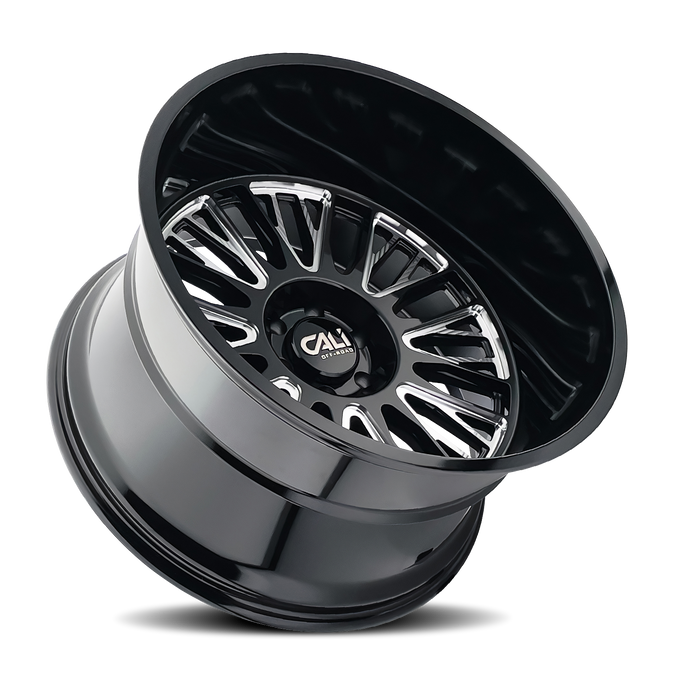 Vertex 9116 Gloss Black Milled Wheel <br> 24x14 / 6x135 BP / -76mm Offset / 87.1mm Hub