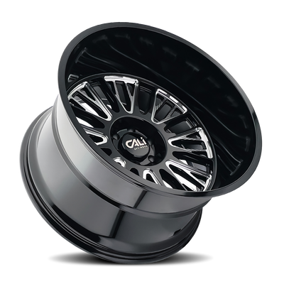 Vertex 9116 Gloss Black Milled Wheel <br> 26x14 / 6x135 BP / -76mm Offset / 87.1mm Hub