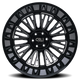 Vertex 9116 Gloss Black Milled Wheel <br> 26x14 / 6x139.7 BP / -76mm Offset / 106mm Hub