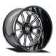 Auburn 9117Gloss Black Milled Wheel <br> 03-26 Ford F-150 Lightning Expedition