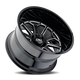 Auburn 9117Gloss Black Milled Wheel <br> 03-26 Ford F-150 Lightning Expedition