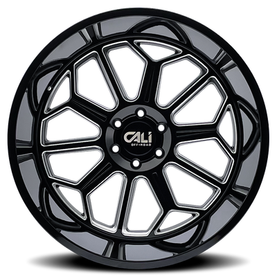 Auburn 9117Gloss Black Milled Wheel <br> 03-26 Ford F-150 Lightning Expedition