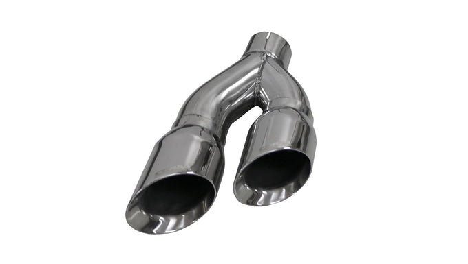 Twin 4.0in Side Swept Polished Pro-Series Tip Kit <br> 14-18 Chevy Silverado GMC Sierra 1500