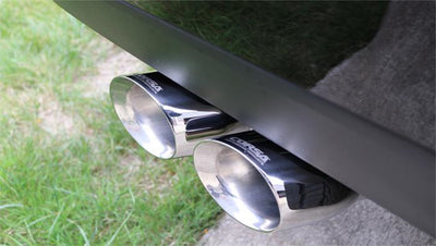 Twin 4.0in Side Swept Polished Pro-Series Tip Kit <br> 14-18 Chevy Silverado GMC Sierra 1500