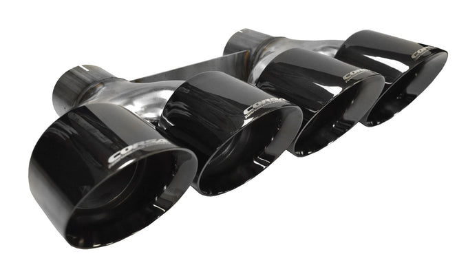 Quad 4.5in. Black PVD Pro-Series Tip Kit <br> 2014-2019 Chevrolet Corvette
