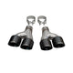 Twin 4.0in. Polished Black PVD Pro-Series Tip Kit <br> 2012,2014-2021 Jeep Grand Cherokee