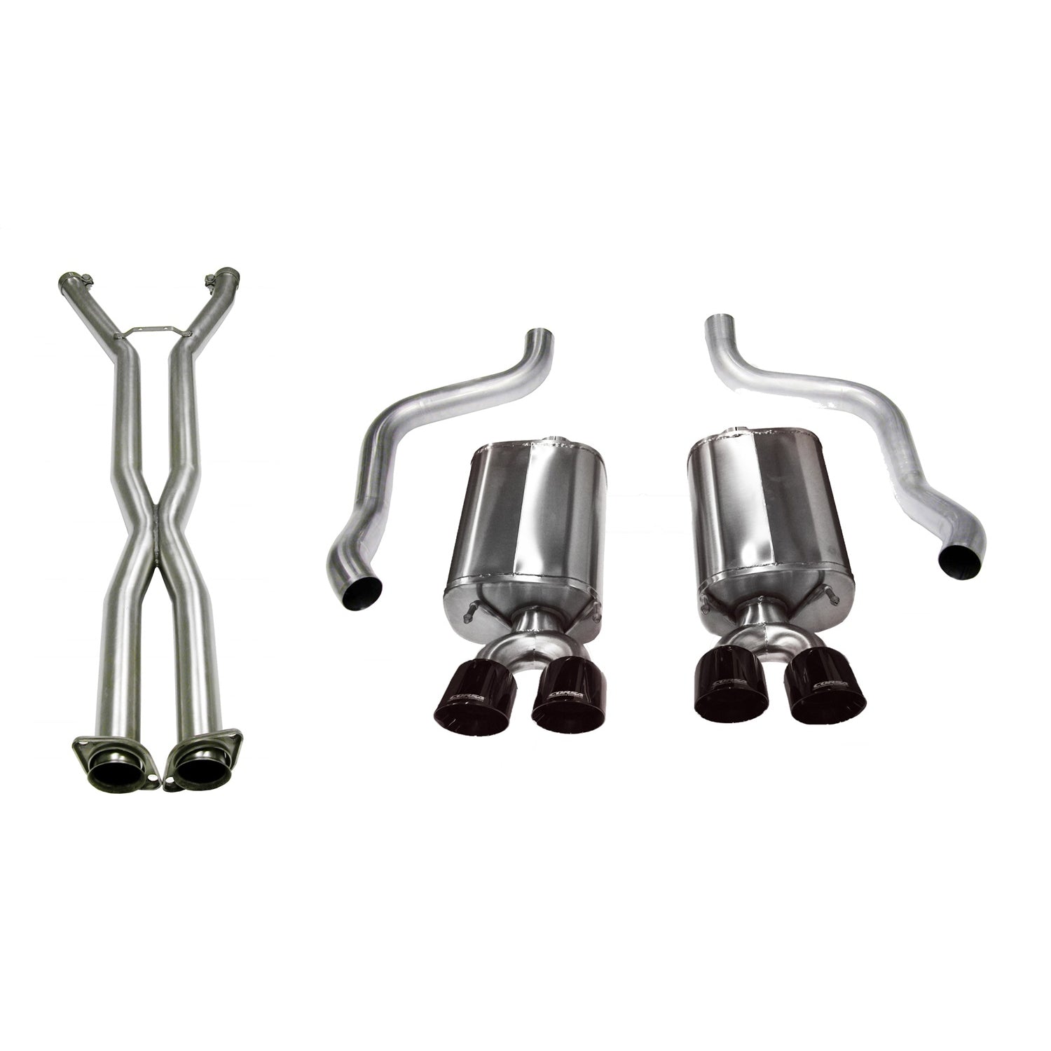 2.5in Cat-Back Dual Rear Exit with Twin 3.5in Tips <br> 2009-2013 Chevrolet Corvette