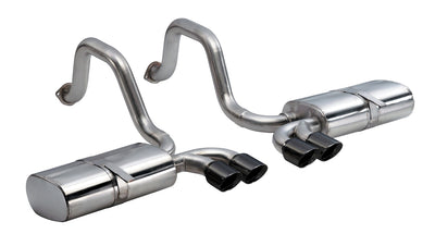 3in Axle-Back Dual Rear Exhaust w/ Twin 4in Tips <br> 1997-2004 Chevrolet Corvette