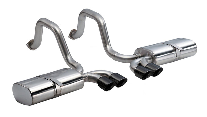3in Axle-Back Dual Rear Exhaust w/ Twin 4in Tips <br> 1997-2004 Chevrolet Corvette