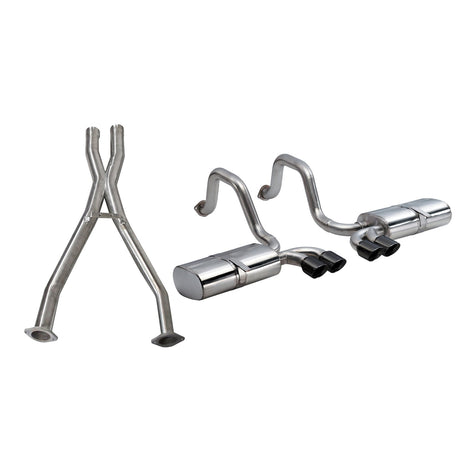 2.5in Cat-Back Dual Rear Exit with Twin 3.5in Tips <br> 1997-2004 Chevrolet Corvette