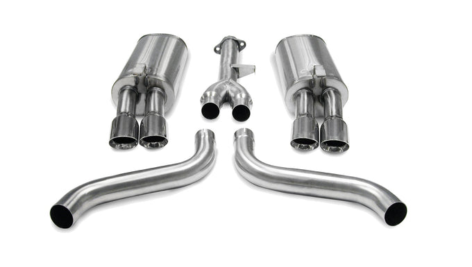 2.5in Cat-Back Dual Rear Exit W/ 3.5in Tips <br> 1986-1991 Chevrolet Corvette