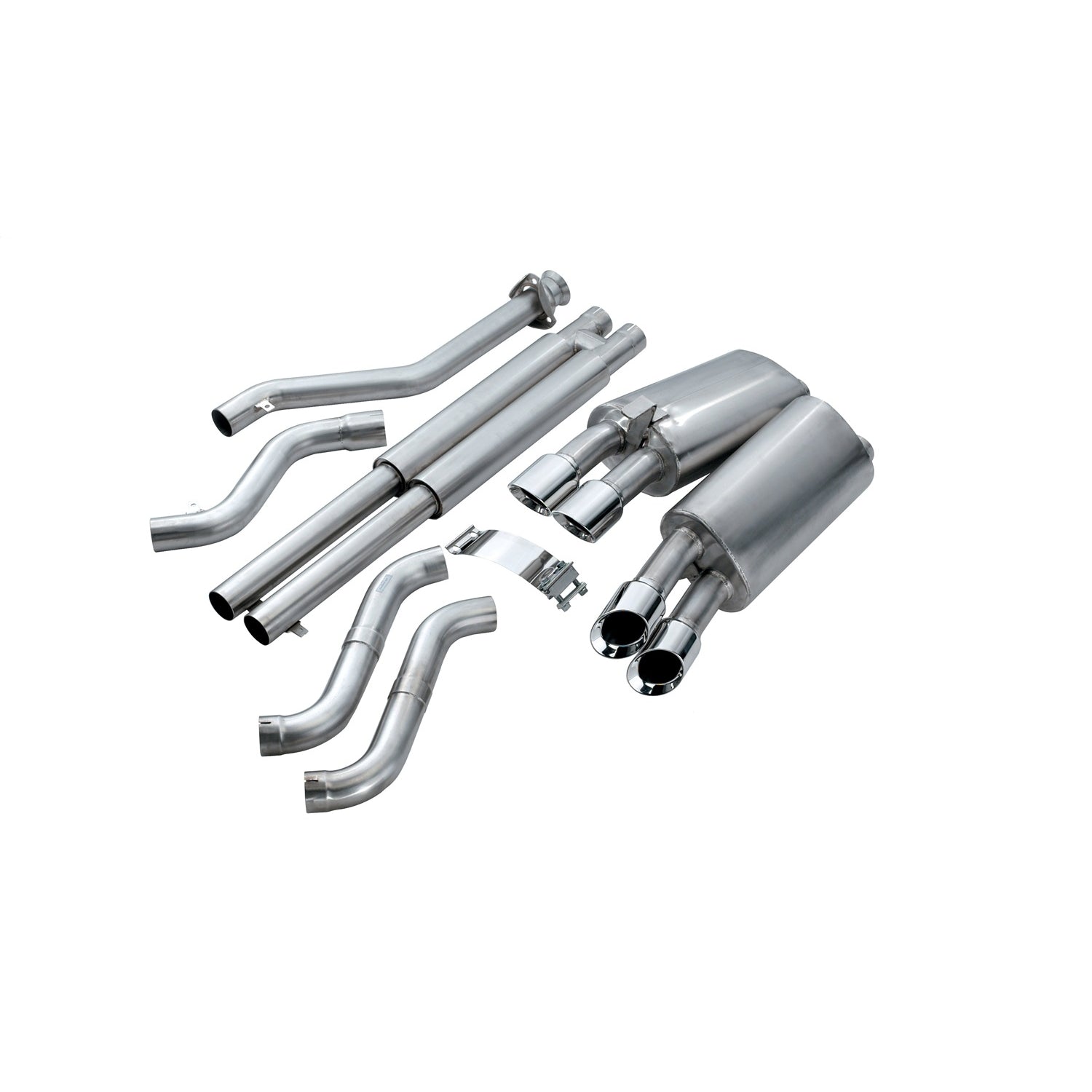 2.5in Cat-Back Dual Rear Exit w/ Twin 3.5in Tips <br> 1990-1995 Chevrolet Corvette