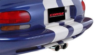3in Cat-Back Dual Center Rear Exit W/ Single 4in Tip <br> 1996,2000-2002 Dodge Viper