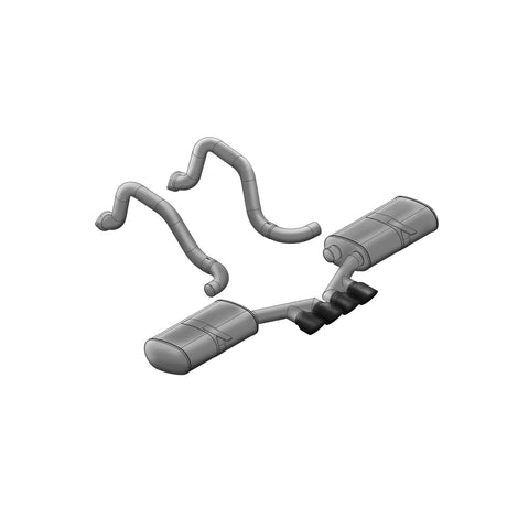 2.5in Axle-Back Dual Rear Exit w/ Single 3.5in Tips <br> 1997-2004 Chevrolet Corvette