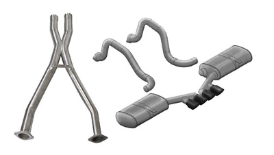 2.5in Cat-Back Dual Rear Exit w/ 3.5in Tips <br> 1997-2004 Chevrolet Corvette