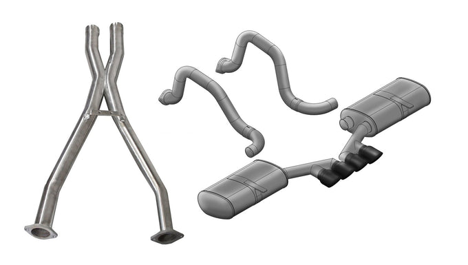2.5in Cat-Back Dual Rear Exit w/ 3.5in Tips <br> 1997-2004 Chevrolet Corvette