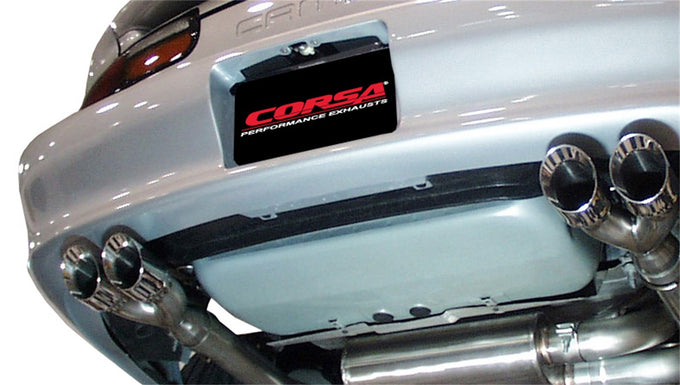 3in Cat-Back Dual Rear Exit with Twin 3.5in Tips <br> 98-02 Chevy Camaro, Pontiac Firbird