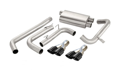 3in Cat-Back Dual Rear Exit with Twin 3.5in Tips <br> 98-02 Chevy Camaro, Pontiac Firbird