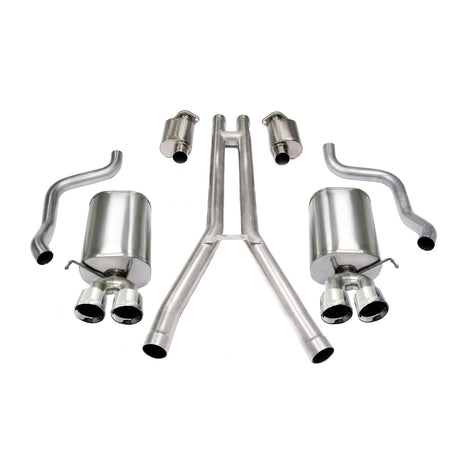 2.5in Cat-Back Dual Rear Exit w/ Twin 3.5in Tips <br> 2004-2008 Cadillac XLR