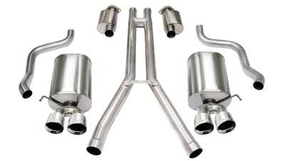 2.5in Cat-Back Dual Rear Exit w/ Twin 3.5in Tips <br> 2004-2008 Cadillac XLR