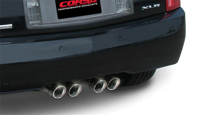 2.5in Cat-Back Dual Rear Exit w/ Twin 3.5in Tips <br> 2004-2008 Cadillac XLR