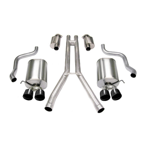 2.5in Cat-Back Dual Rear Exit with Twin 3.5in Tips <br> 2004-2008 Cadillac XLR
