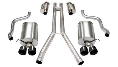 2.5in Cat-Back Dual Rear Exit with Twin 3.5in Tips <br> 2004-2008 Cadillac XLR