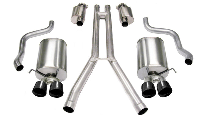 2.5in Cat-Back Dual Rear Exit with Twin 3.5in Tips <br> 2004-2008 Cadillac XLR