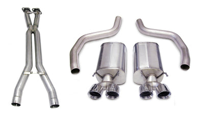 3.0in Cat-Back Dual Rear Exit with Twin 4.0in Tips <br> 2006-2011 Chevrolet Corvette