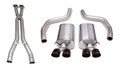 3.0in Cat-Back Dual Rear Exit with Twin 4.0in Tips <br> 2006-2011 Chevrolet Corvette