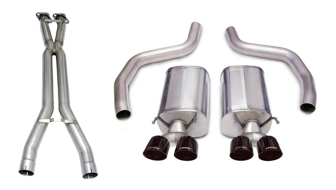 3.0in Cat-Back Dual Rear Exit with Twin 4.0in Tips <br> 2006-2011 Chevrolet Corvette