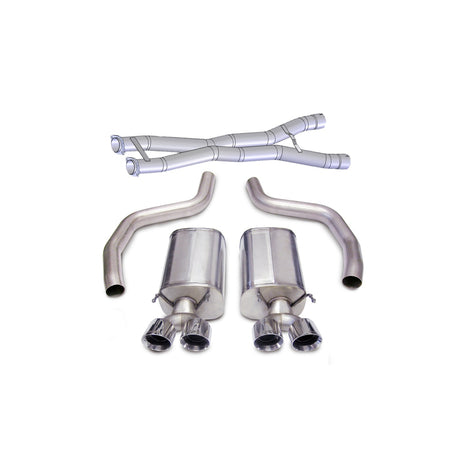 3in Cat-Back Dual Rear Exit with Twin 4in Tips <br> 2012-2013 Chevrolet Corvette