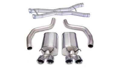 3in Cat-Back Dual Rear Exit with Twin 4in Tips <br> 2012-2013 Chevrolet Corvette