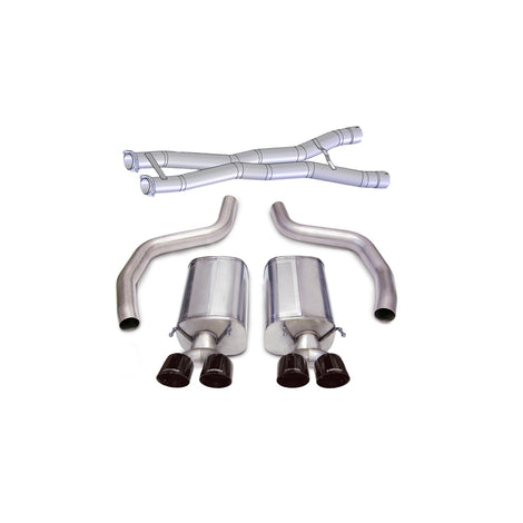 3in Cat-Back Dual Rear Exit with Twin 4in Tips <br> 2012-2013 Chevrolet Corvette