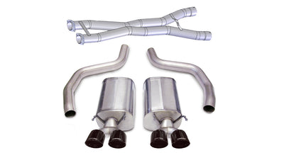 3in Cat-Back Dual Rear Exit with Twin 4in Tips <br> 2012-2013 Chevrolet Corvette