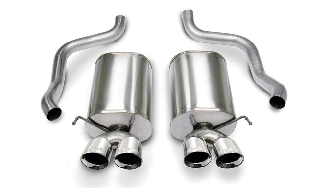 2.5in Axle-Back Dual Rear Exit with Turn Downs <br> 2005-2008 Chevrolet Corvette