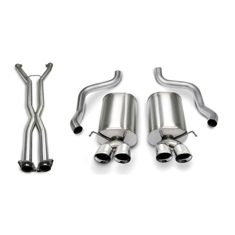 2.5in Cat-Back Dual Rear Exit with Twin 3.5in Tips <br> 2005-2008 Chevrolet Corvette