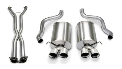 2.5in Cat-Back Dual Rear Exit with Twin 3.5in Tips <br> 2005-2008 Chevrolet Corvette