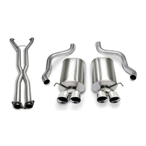 2.5in Cat-Back Dual Rear Exit with Twin 3.5in Tips <br> 2006-2008 Chevrolet Corvette